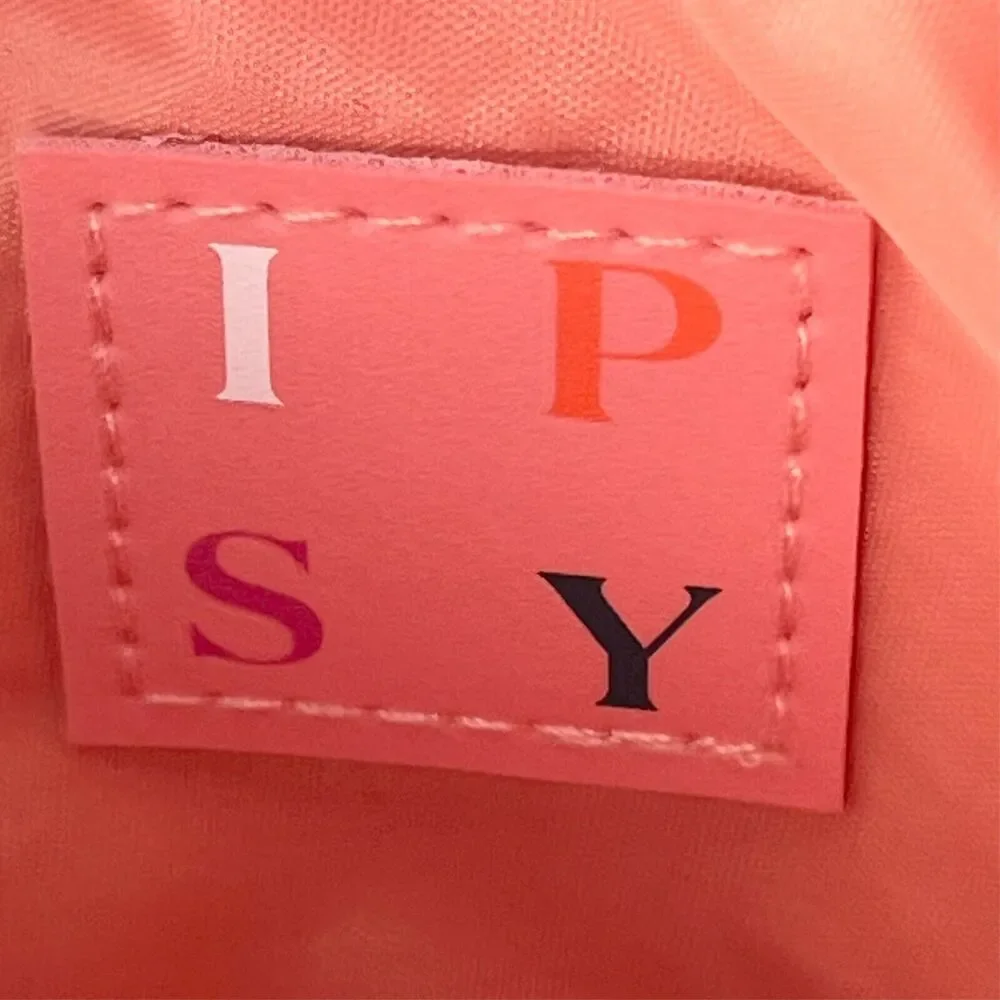 Ipsy Vegan Suede Colrobloack MakeUp Toiletry Travel Bag Brown Coral Navy New